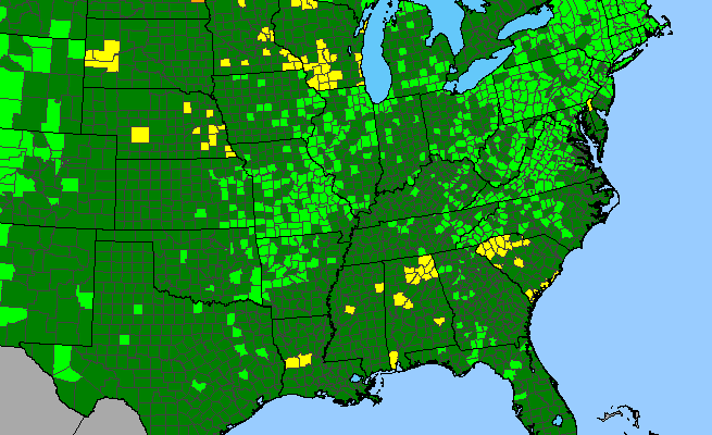 The range of Aphyllon uniflorum
